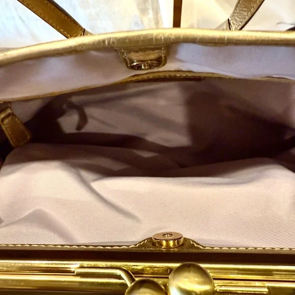 COACH Signature Stripe Framed Carryall Tote - Picture 10 of 13